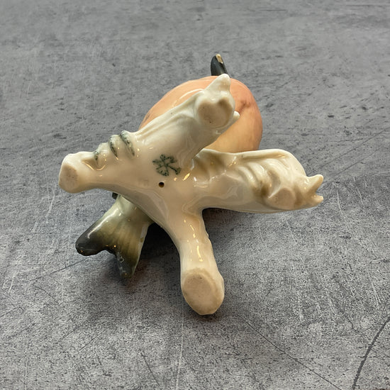 Rotkehlchen Vogel Dekoration Figur, aus Porzellan