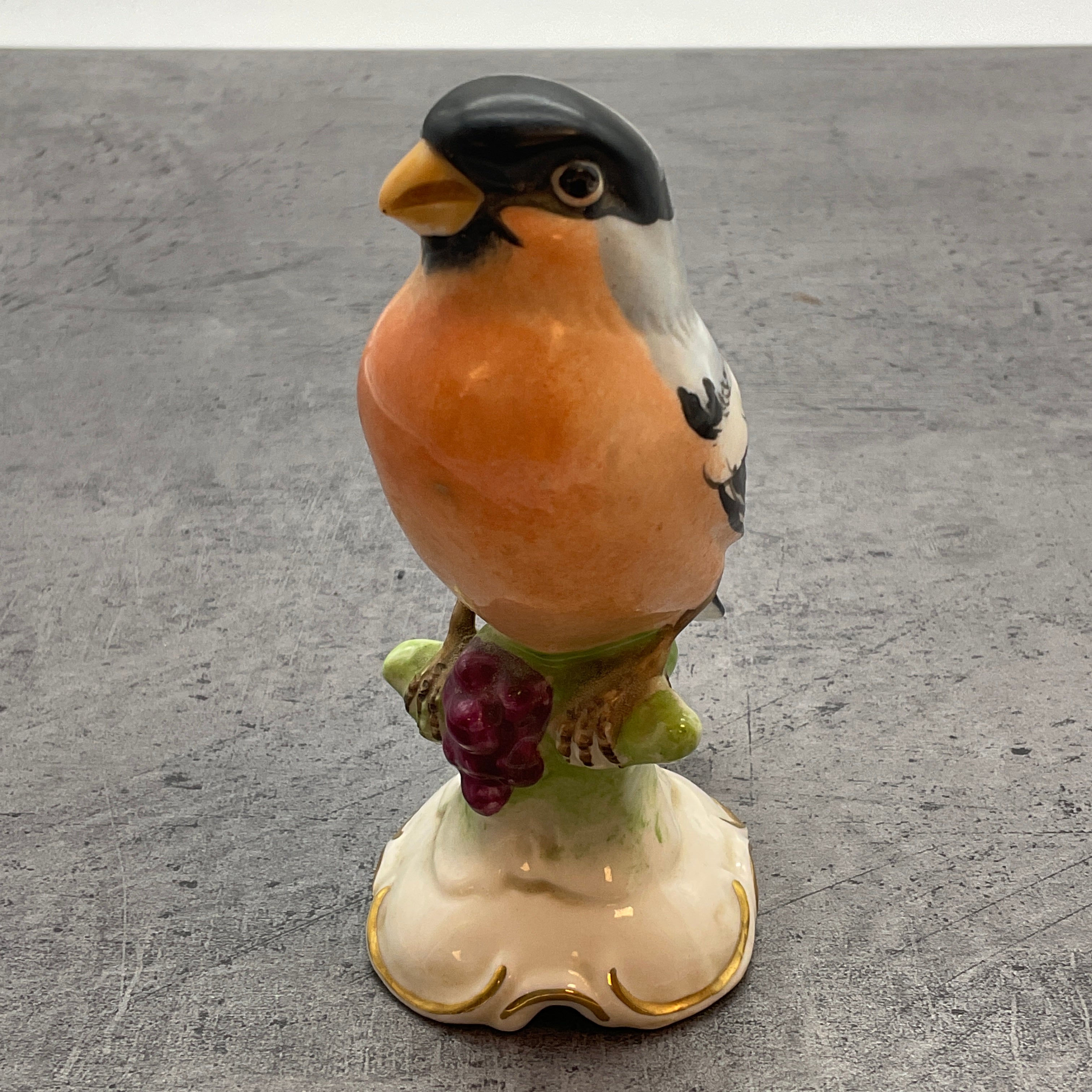 Rotkehlchen Vogel Dekoration Figur, Dresdner  Porzellan