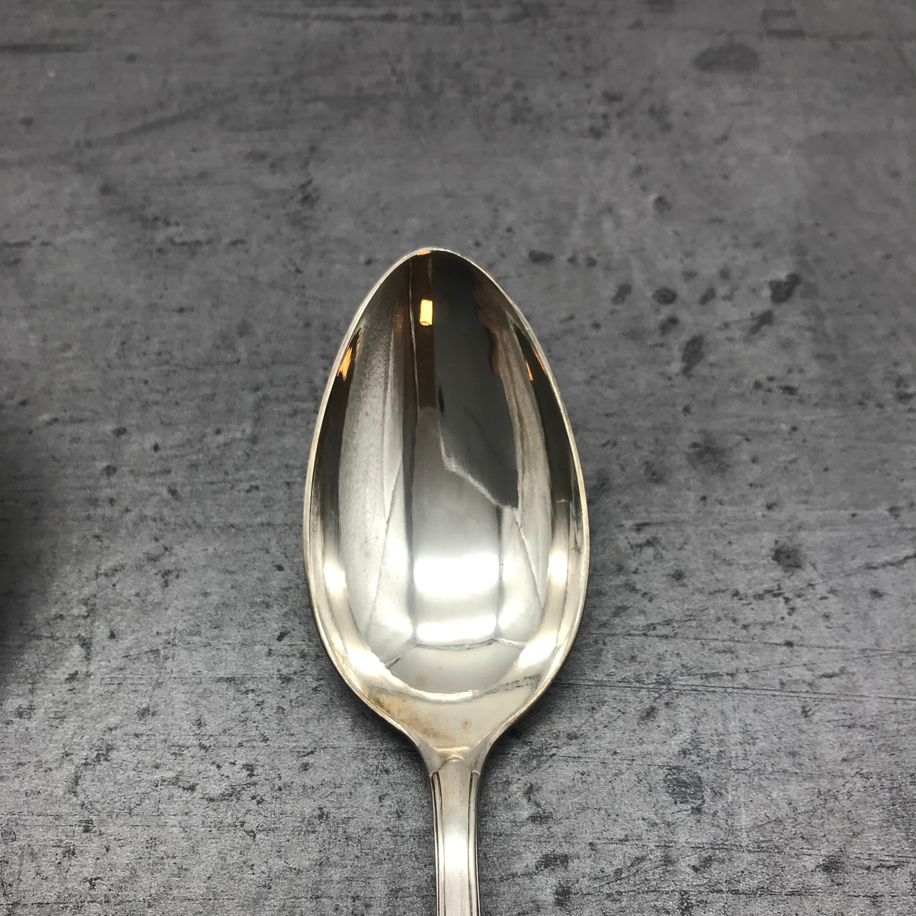 2 Stk. Esslöffel, Löffel, 60er versilbert