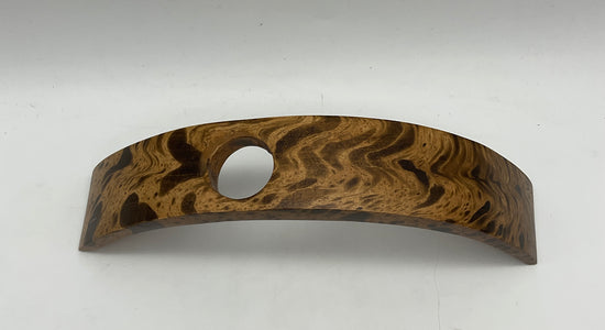 Weinflaschenhalter aus hellem geflecktem Holz, Flaschen Ständer,