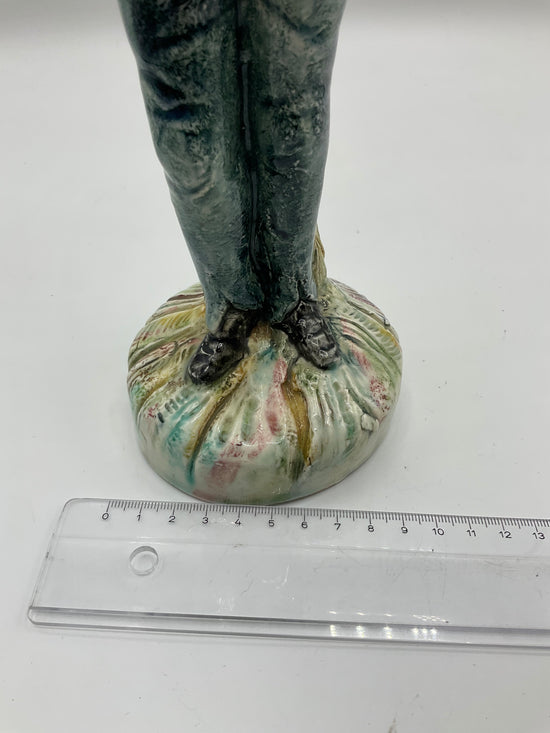 Porzellan Figur, Mann mit Zylinder Deko