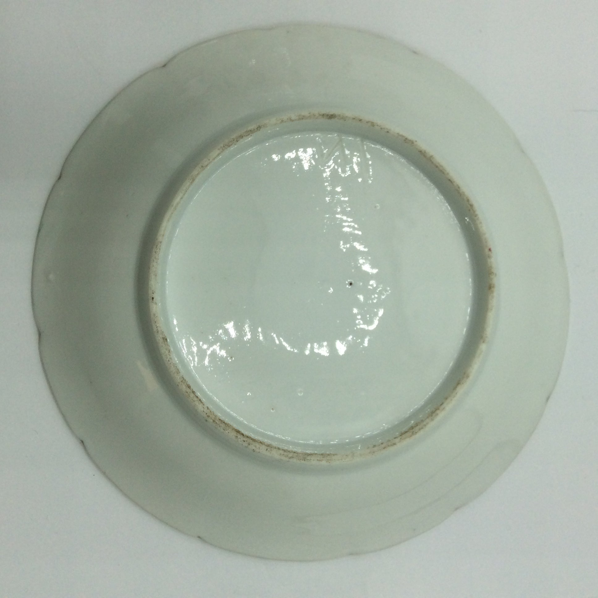 Große Sammeltasse mit Unterteller, Blumenmotiv