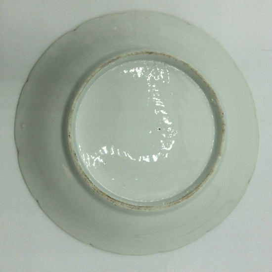 Große Sammeltasse mit Unterteller, Blumenmotiv