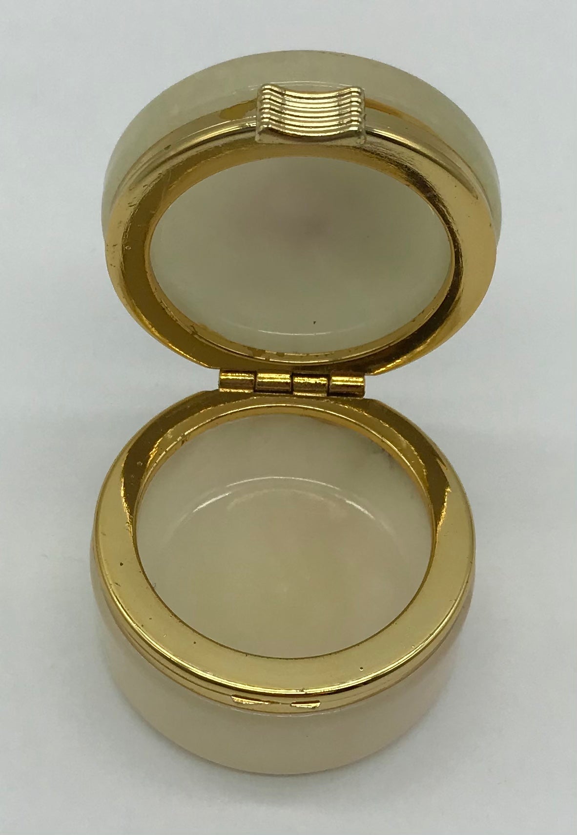 Genuine ALABASTER, handgemachte italienische Pillendose, Pillen Box