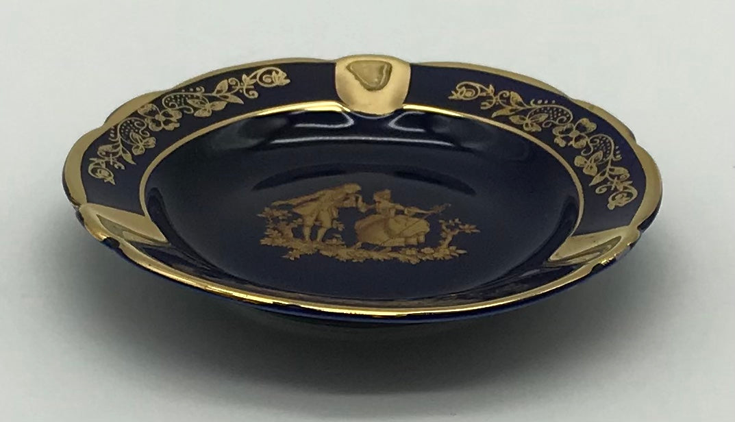 Limoges France| Konfektteller | Desserteller| Kobaltblau|