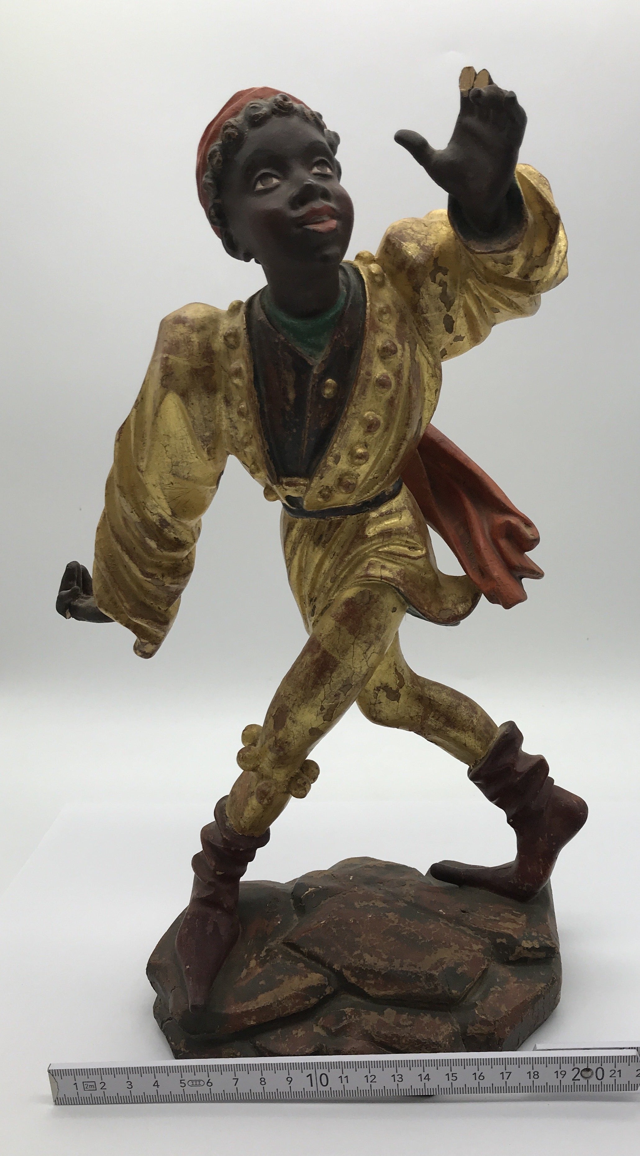 Moriskentänzer, Schenna K. Kostner 1981, handgeschnitzt, 36 cm hoch