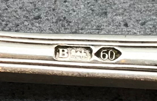 Besteck, Gabeln, 9 Stk. 60er versilbert