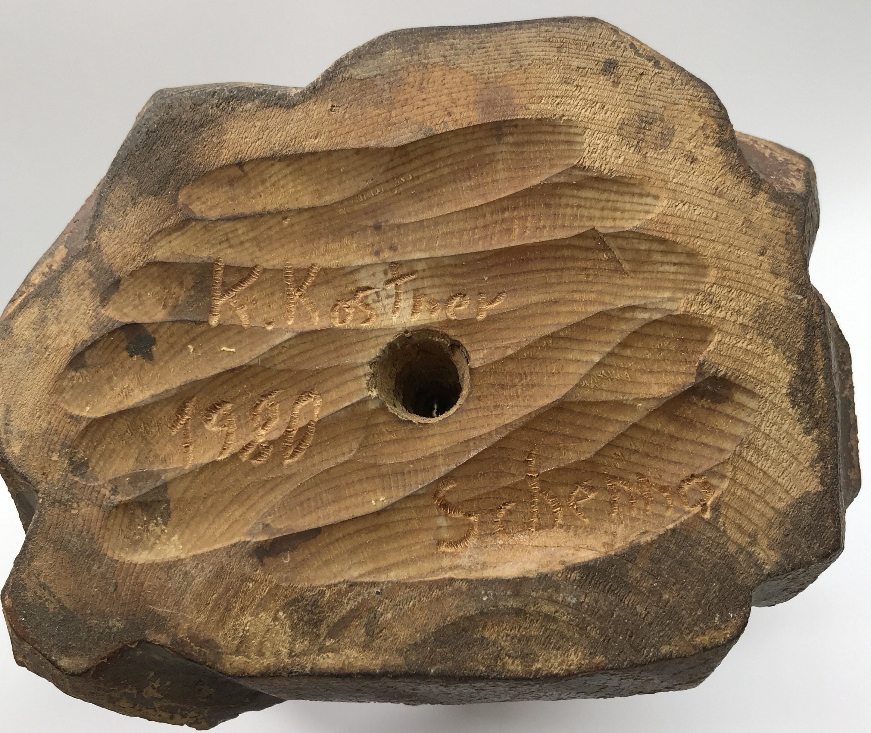 Moriskentänzer Zauberer, Schenna K. Kostner 1980, handgeschnitzt, 35,5cm hoch