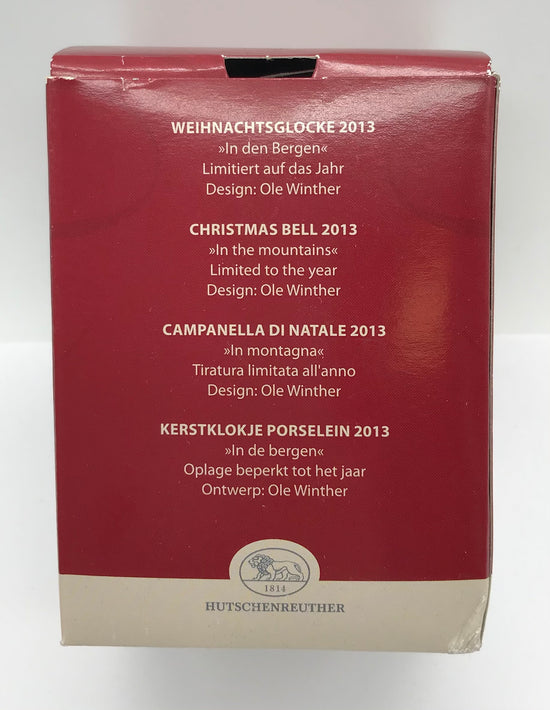 HUTSCHENREUTER Porzellan Weihnachtsglocke 2013, In den Bergen, Ole Winther