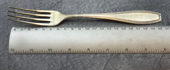 Besteck, Gabeln, 4 Stk. 90er versilbert