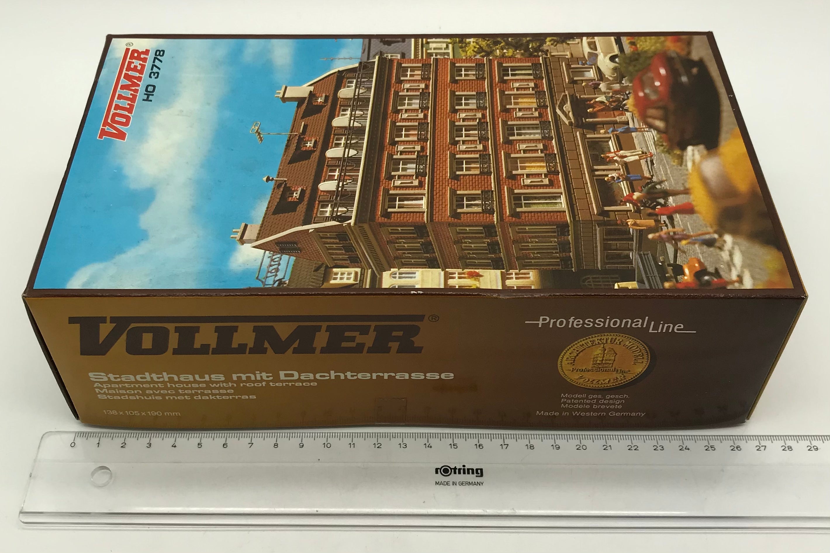 Vollmer 3778 Bausatz Stadthaus mit Dachterrasse Spur H0