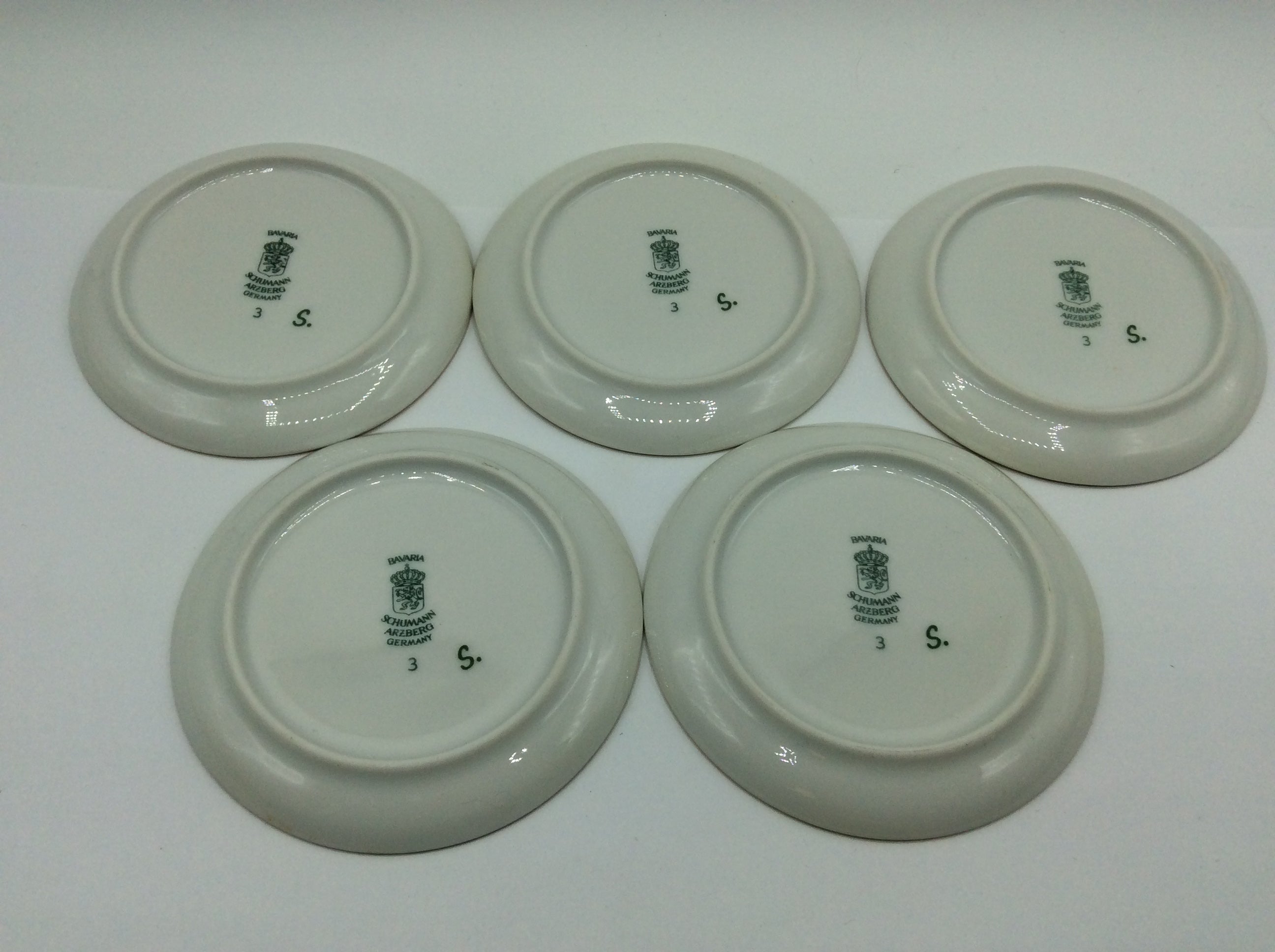 5 Stk. kleine Sammelteller Schumann Bavaria Arzberg, Reitermotiv