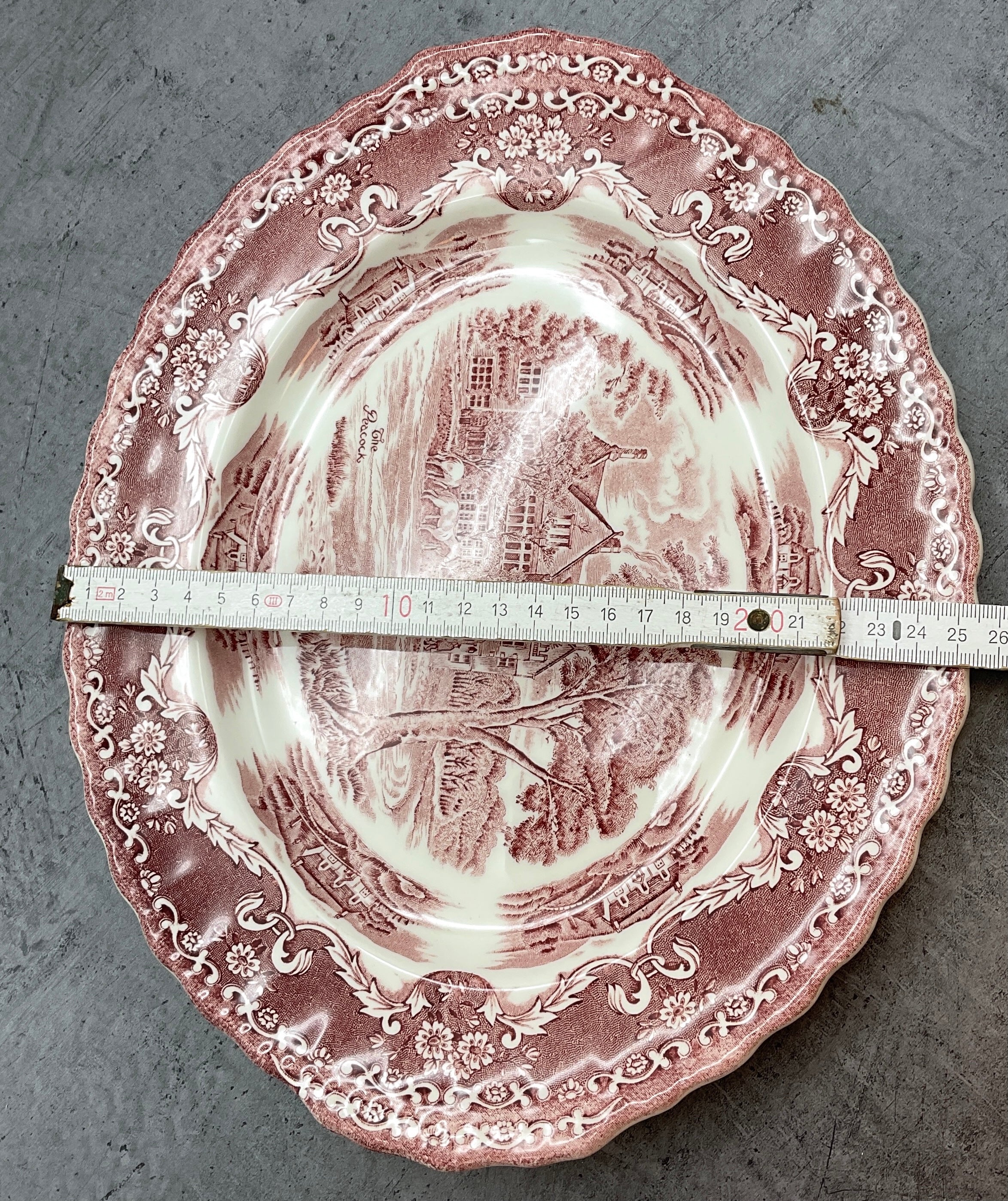 Ovale Platte, Servier Teller, Grindley, English Country Inns, England, Landhaus Porzellan