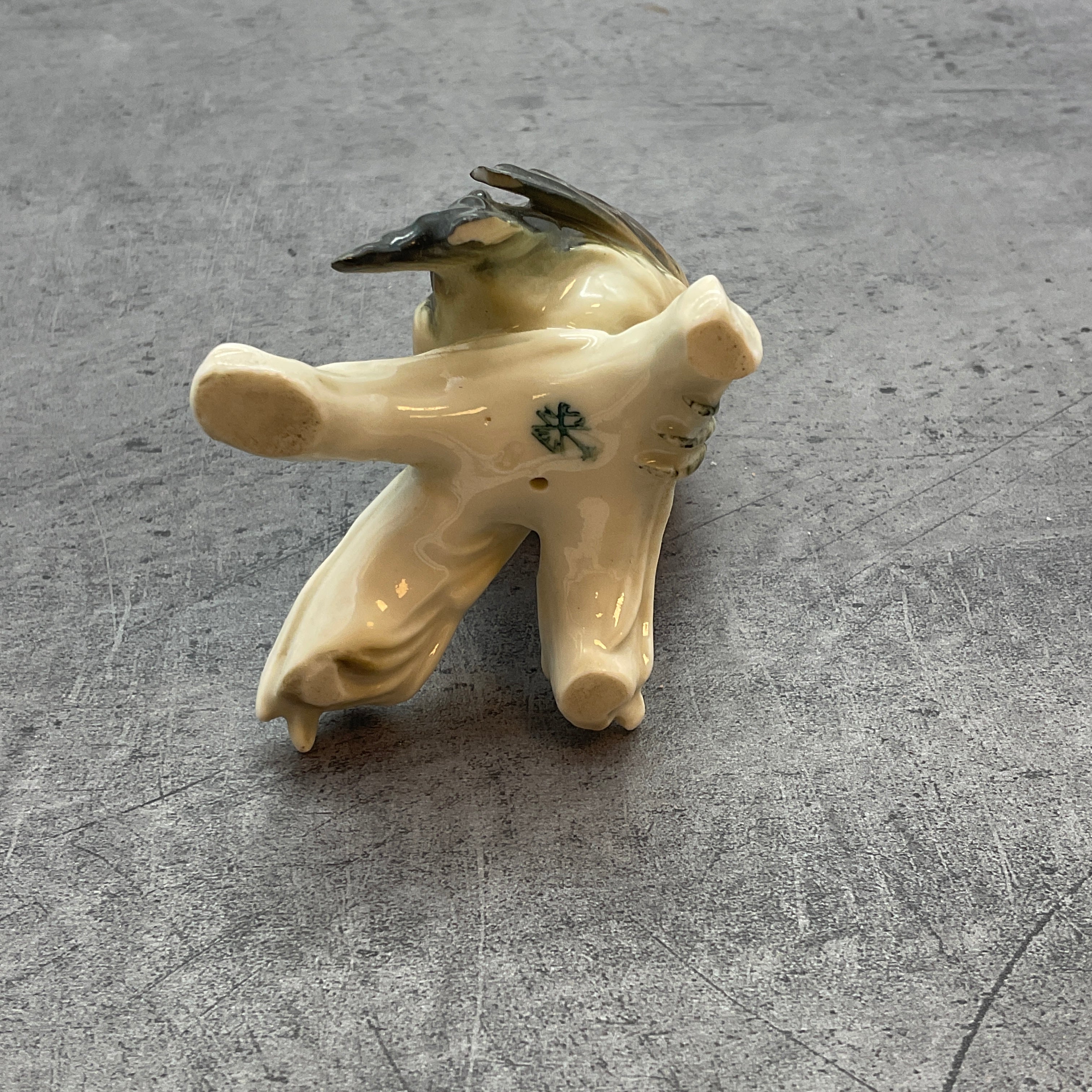 Rotkehlchen Vogel Dekoration Figur, aus Porzellan