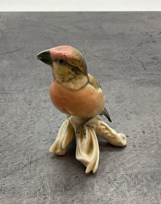 Rotkehlchen Vogel Dekoration Figur, aus Porzellan