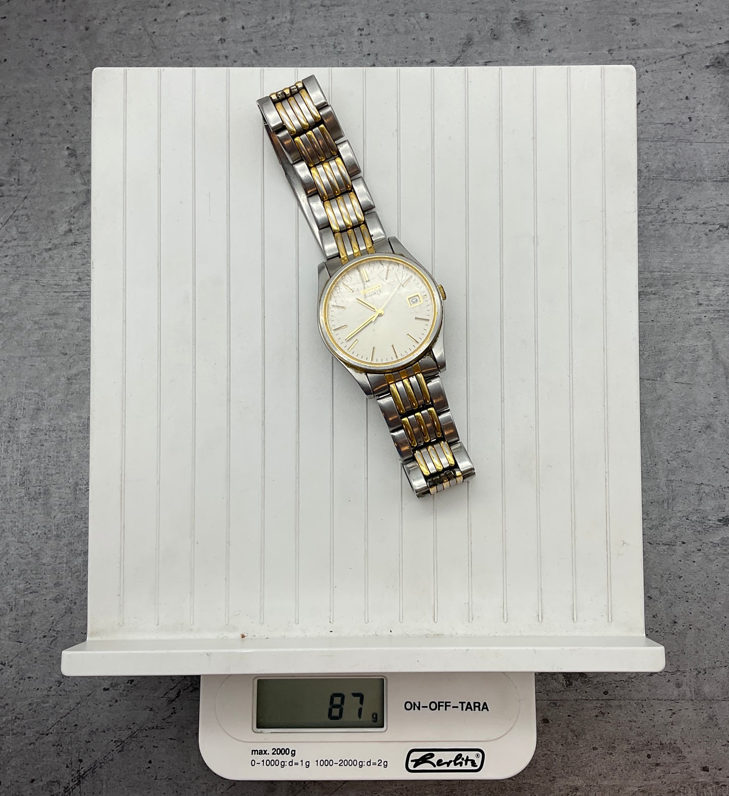 Seiko Armbanduhr Gold und Silberfarben