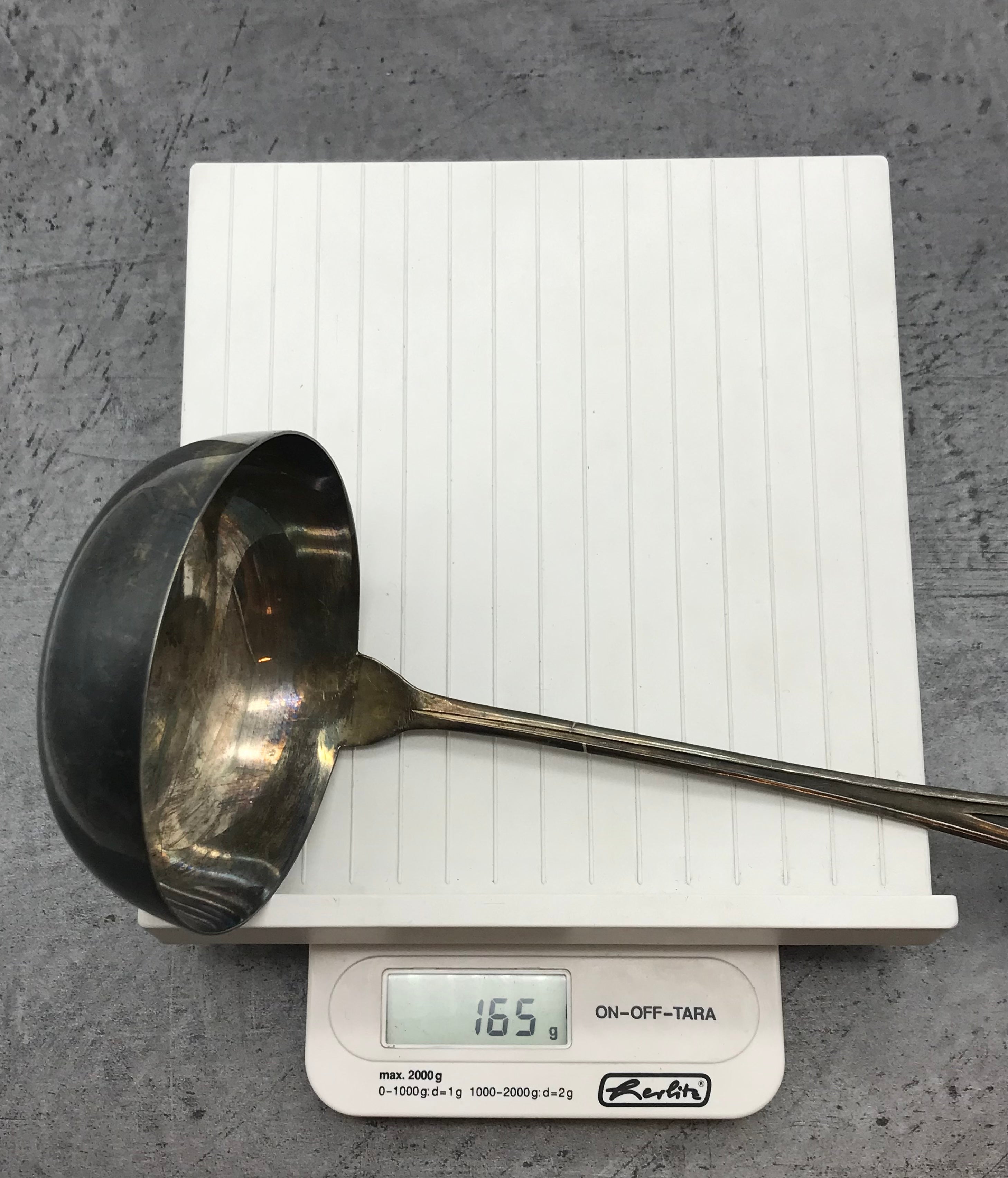 Suppenkelle, 90er Silber, Silber