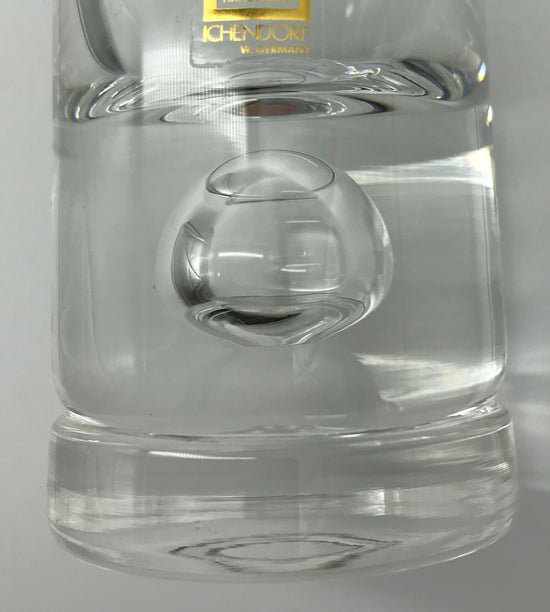 ICHENDORF Trinkglas mit Kugel Höhe ca. 19 cm, mit Gravur