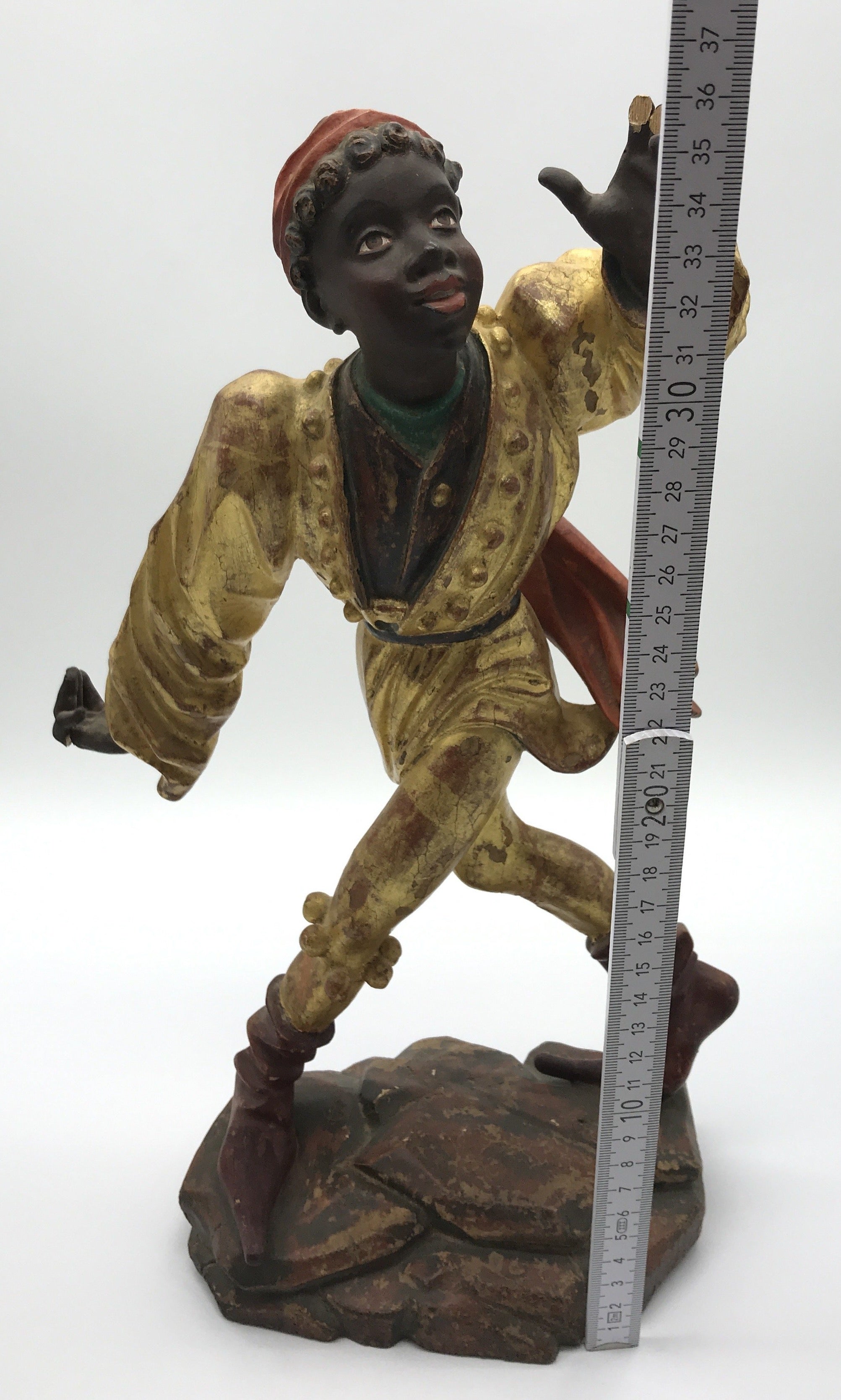 Moriskentänzer, Schenna K. Kostner 1981, handgeschnitzt, 36 cm hoch