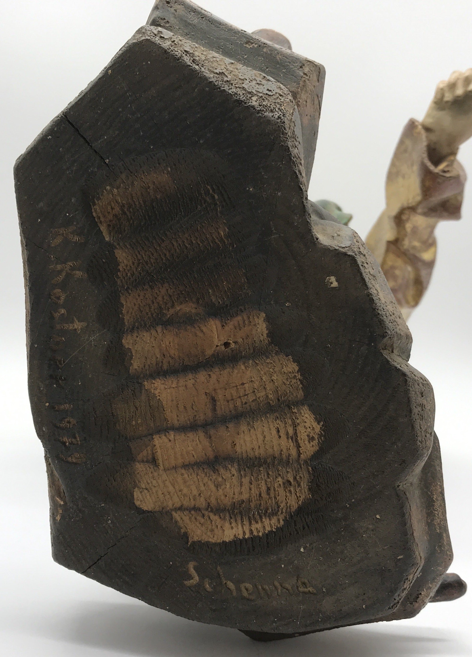 Moriskentänzer Burgunder, Schenna K. Kostner 1979, handgeschnitzt, 34 cm hoch