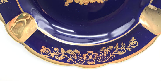 Limoges France| Konfektteller | Desserteller| Kobaltblau|