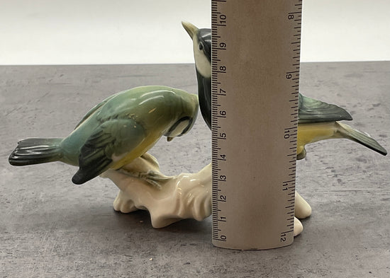 2 Meisen aus Porzellan, Vogel Dekoration Figur, Porzellan