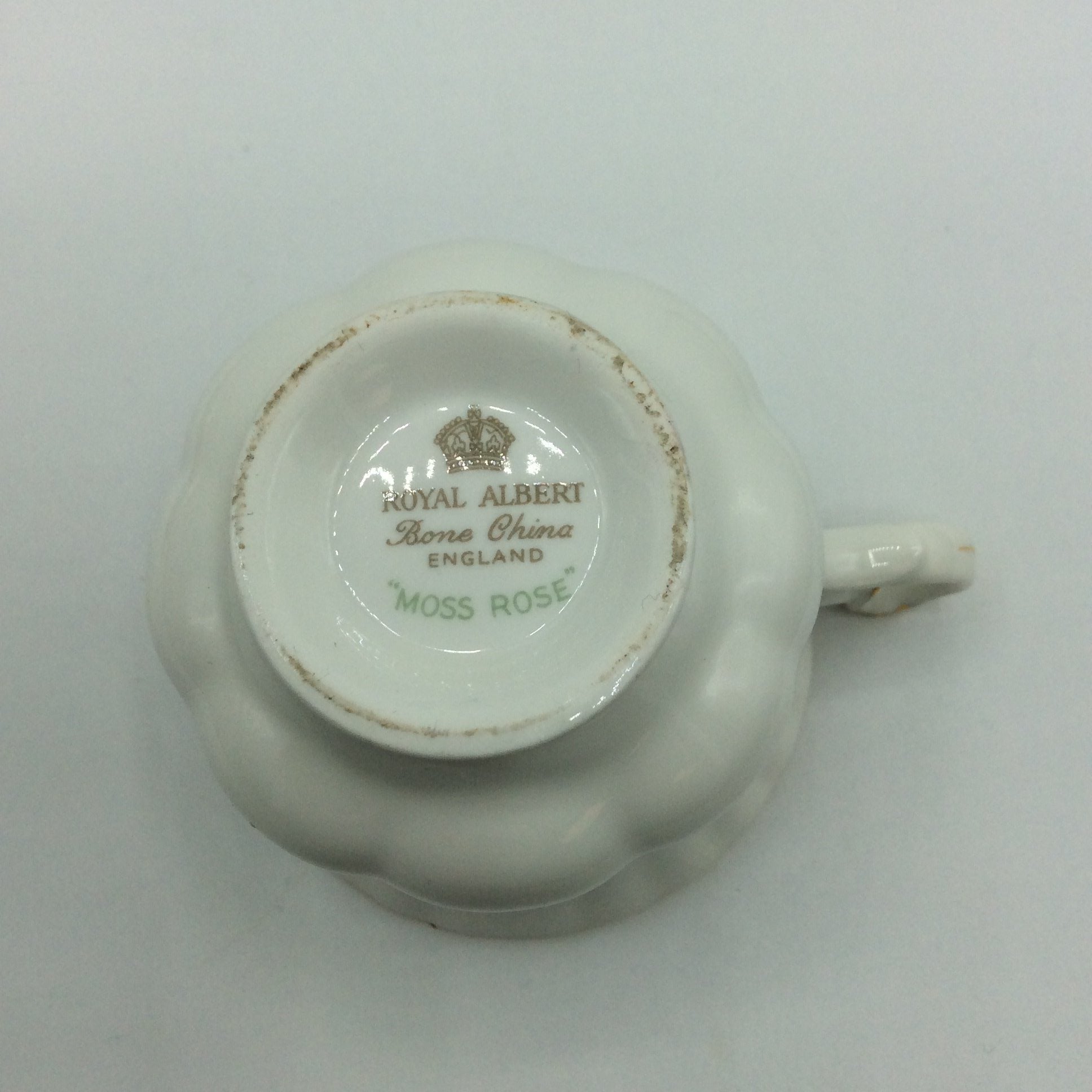Royal Albert MOSS ROSE Kaffeegedeck 3tlg. Sammeltasse Bone China England