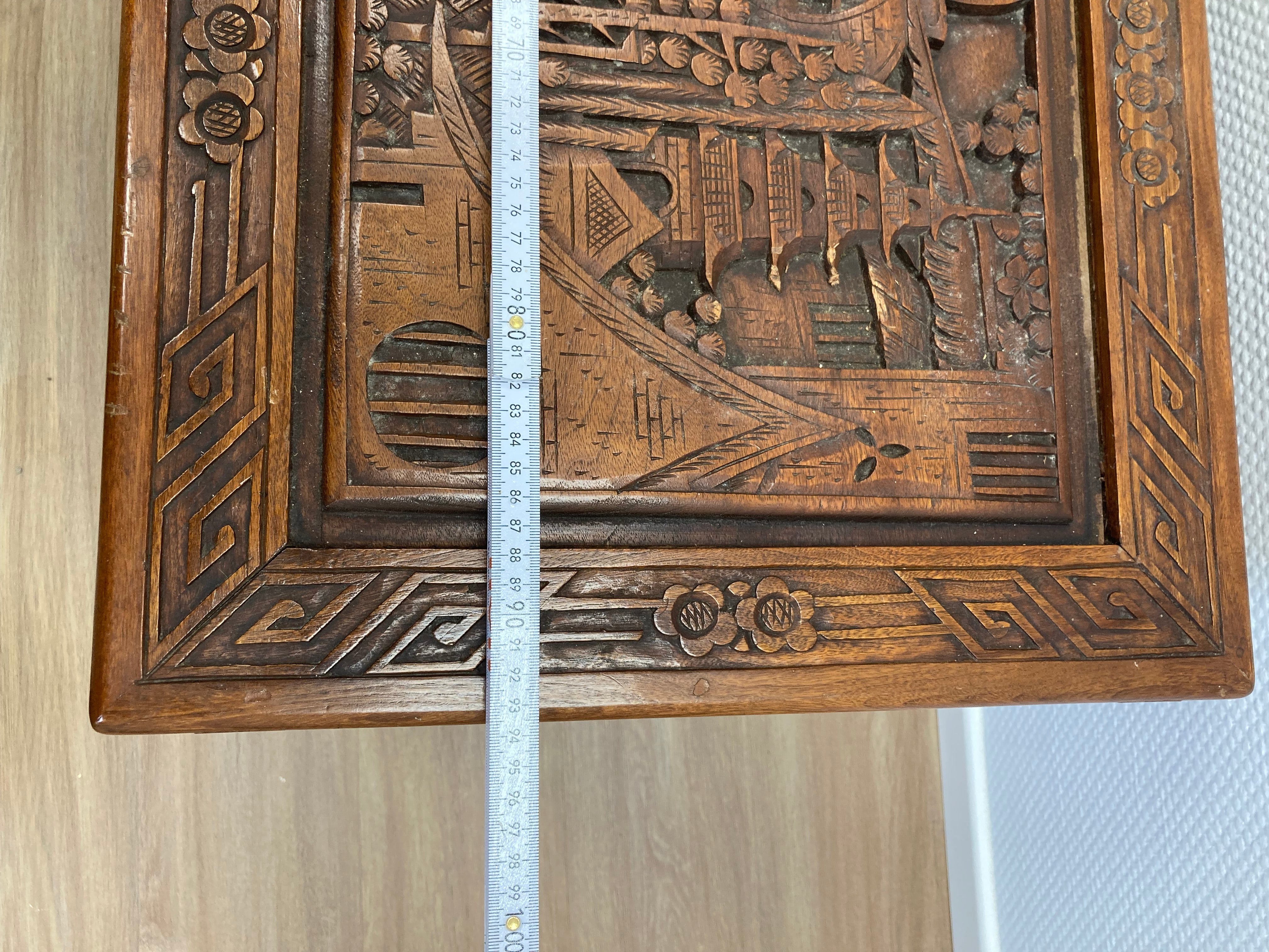 Truhe Holz China Schnitzkunst Mittelgroß(631-190)