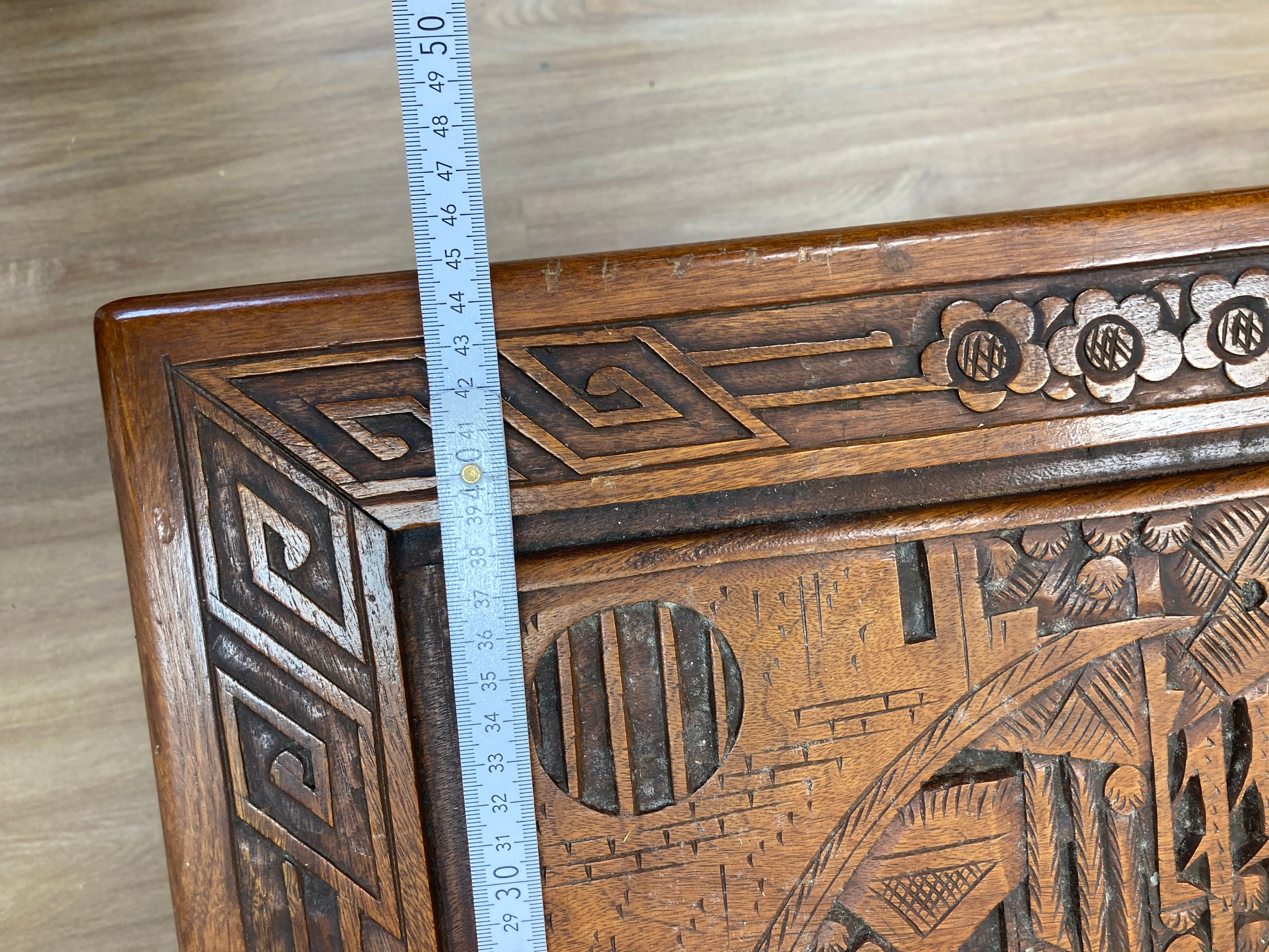 Truhe Holz China Schnitzkunst Mittelgroß(631-190)